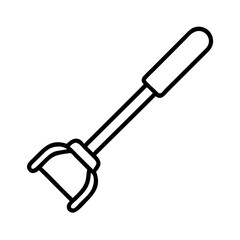 compost turning tool icon, compost turning tool line art - simple line art of compost turning tool, perfect for compost turning tool logos and icons and themed design
