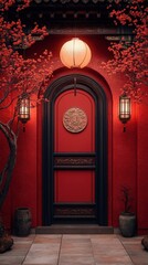 chinese new year red background, happy new year chinese