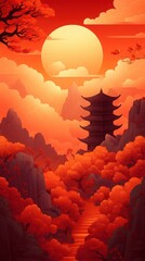 chinese new year red background, happy new year chinese