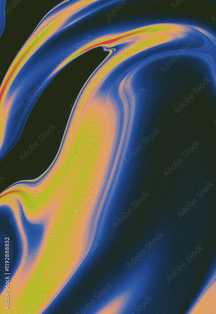 Aufkleber abstract blurred grainy gradient background texture. unique color digital grain dust soft noise effe