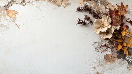 Abstract Floral Wall Design