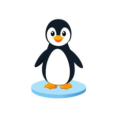 penguin on the snow