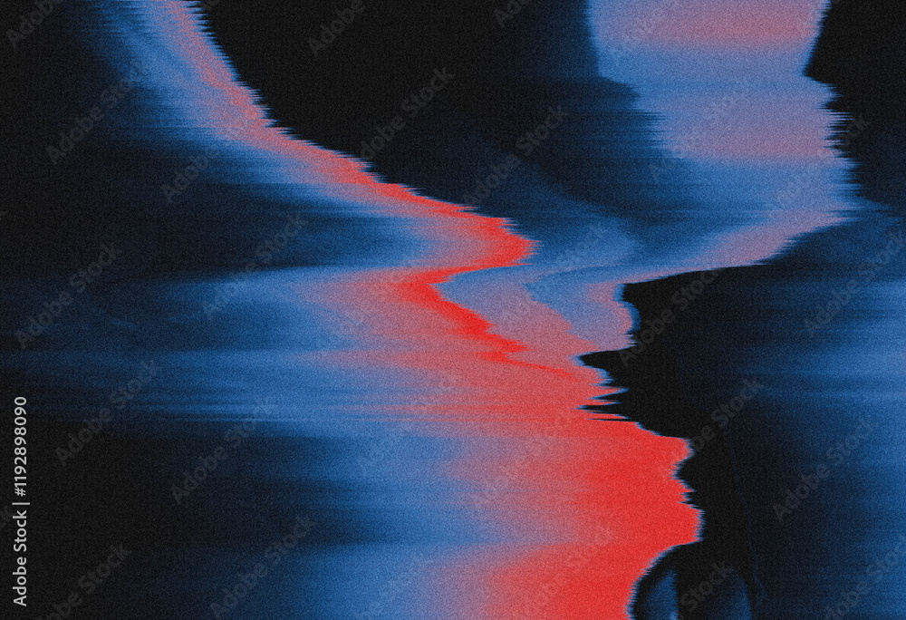 Poster glitch grainy abstract smeared gradient blurred unique background texture digital noise glitch damag