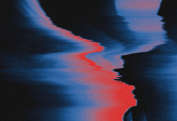 Glitch grainy Abstract smeared gradient blurred unique background texture digital noise Glitch Damage. Coarse rough surface glitch noise texture with artifacts dust. Creative background design.