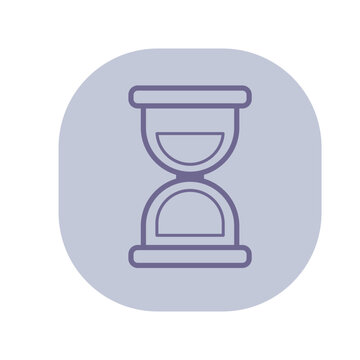 recommend clip art: Hourglass line icon. Sand glass, timer outline sign. Deadline, time management concept. Vector illustration, symbol element for web design and apps