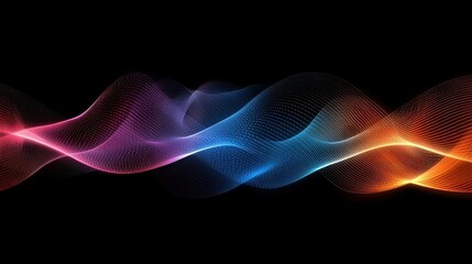 Obraz premium Abstract Colorful Waves: A Symphony of Light and Color