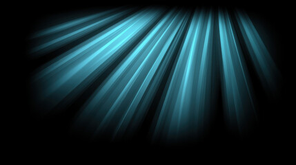 Vibrant blue light rays create dynamic and energetic background, perfect for various design projects. abstract pattern adds depth and visual interest