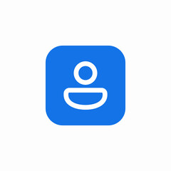 user profile icon sign vector