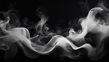 Fototapeta premium smoke and fog on black background wallpaper; abstract image with copy space for your text or design