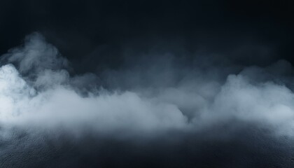 Fototapeta premium smoke and fog on black background wallpaper; abstract image with copy space for your text or design