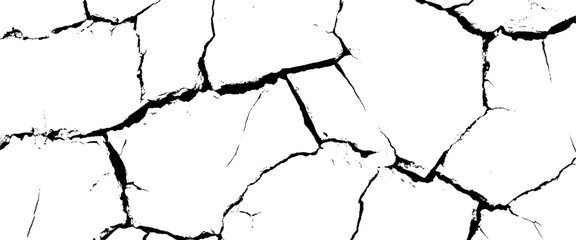 Vector abstract background with kintsugi cracks design and grunge cracked texture style with cracked texture