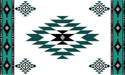 Navajo tribal vector seamless pattern. Native American ornament. Ethnic South Western decor style. Boho geometric ornament. Vector seamless pattern. Mexican blanket, rug. Woven carpet illustration