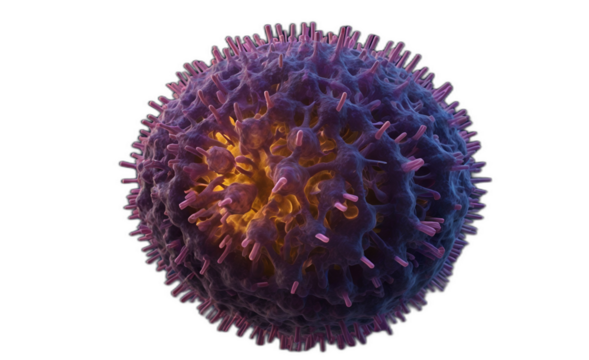 3D rendering of a Viral Bacteri and Virus