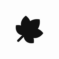 maple leaf icon sign vector