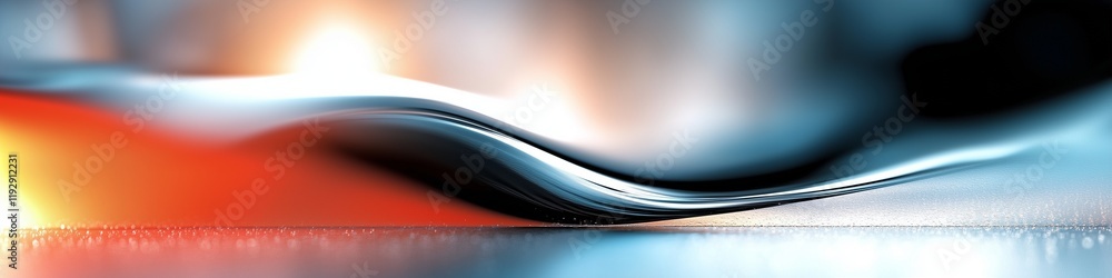 Aufkleber abstract wave with fluid motion in vibrant colors and smooth texture