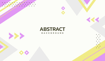 Purple and yellow cute color abstract geometric background vector illustration
