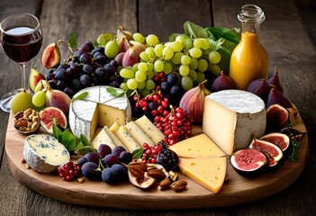 exquisite cheese platter arrangement featuring fresh artful garnishes culinary enthusiasts entertainers, appetizer, charcuterie, creations, cuisine