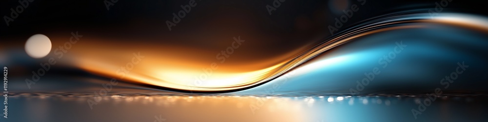 Aufkleber abstract wave design in colorful flowing motion with vibrant hues and smooth transitions