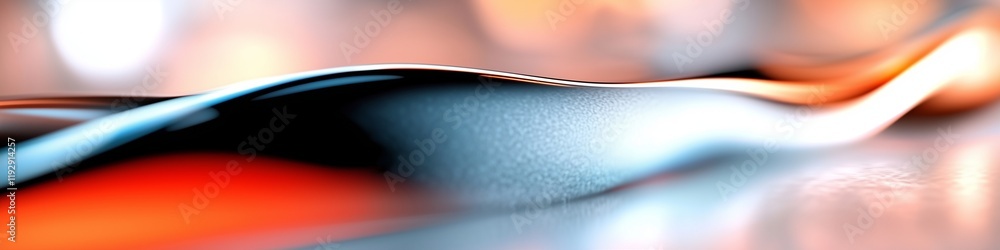 Aufkleber abstract wave in smooth flowing design with vibrant colors and fluid texture