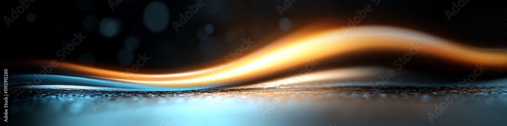 Poster abstract waves light waves in a dynamic flowing background with a soft glowing impact