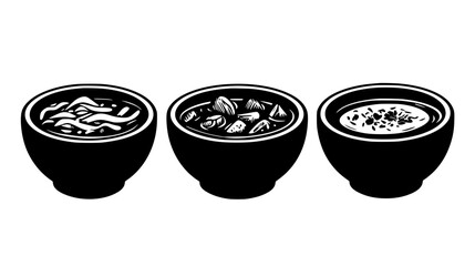 Collection of Beef Chili icons, Beef Chili illustration art, seamless pattern