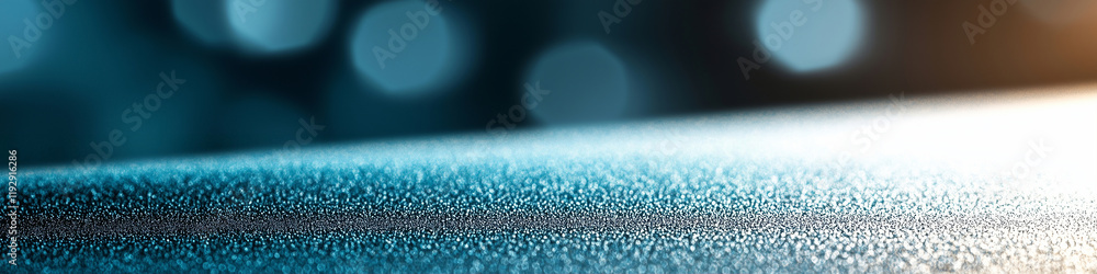 Poster bokeh background with blue and orange tones creating a dreamy abstract effect