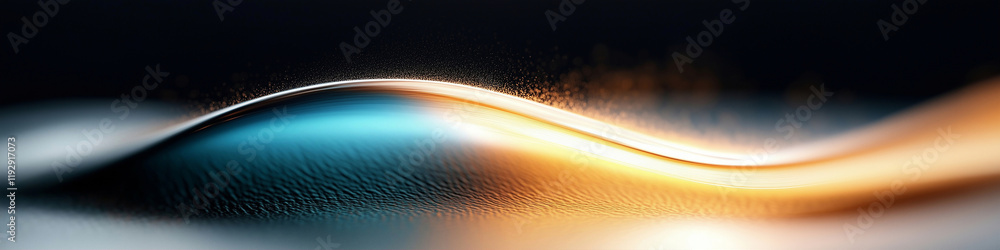 Poster abstract wave design with fluid dynamics and vibrant colors