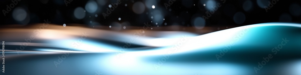 Poster water surface with waves and shimmering reflections in a tranquil atmosphere