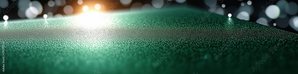 Poster abstract texture with green background and shimmering light effects in digital art style