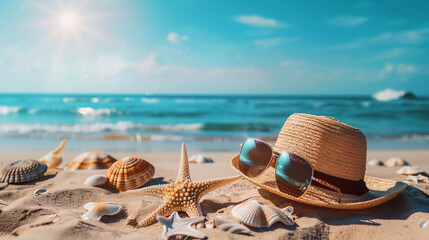 The summer beach background