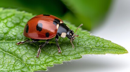 Fototapeta premium Lady Beetle Enjoying Nature