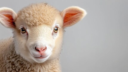 Fototapeta premium Sheep With An Unusual Ear Size