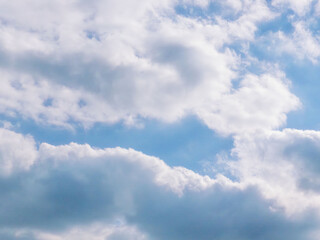 Naklejka premium 1月の空の白い雲118