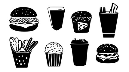 Collection of Fried digital art, Fried vector graphic, repetitive pattern