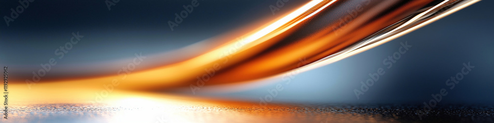 Poster fluid liquid material smooth motion with glossy texture and reflective details