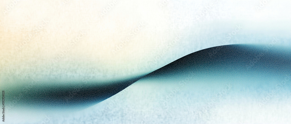 Aufkleber abstract wave background with soft gradient texture in blue and white tones creating a serene and mo
