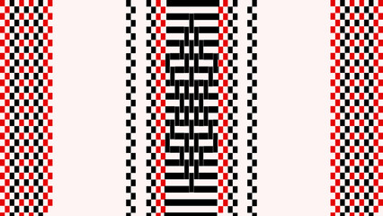 Traditional folk of the cordilleras, hand weaving pattern