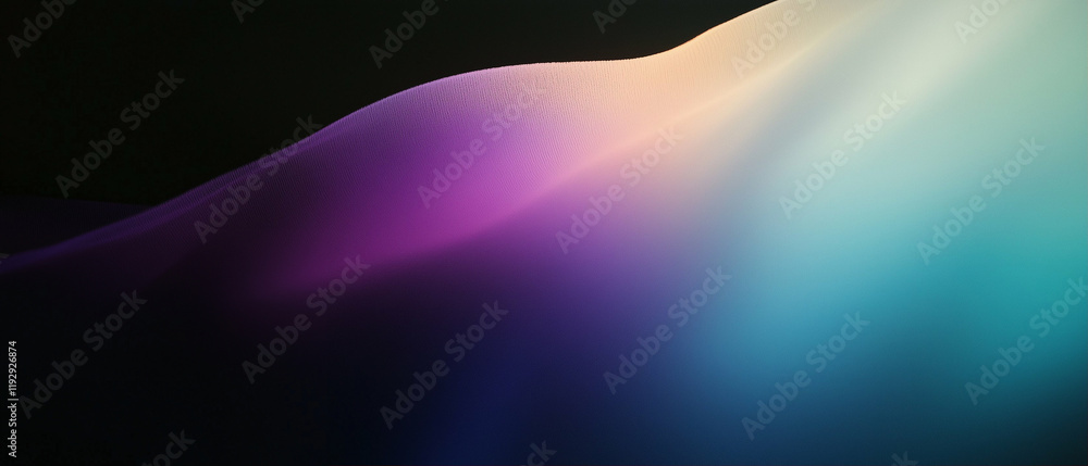 Poster abstract waves and background with smooth gradient colors in a modern design