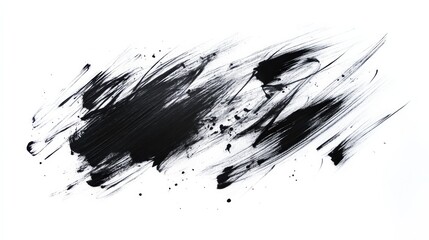 Naklejka premium black scribbles isolated on white 