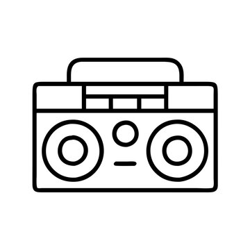 recommend clip art: boombox icon, boombox line art - simple line art of boombox, perfect for boombox logos and icons and themed design