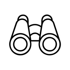 opera glasses icon, opera glasses line art - simple line art of opera glasses, perfect for opera glasses logos and icons and themed design