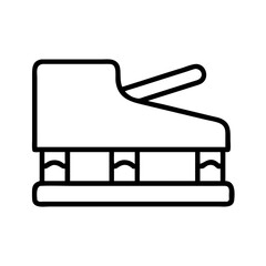 piano pedal icon, piano pedal line art - simple line art of piano pedal, perfect for piano pedal logos and icons and themed design