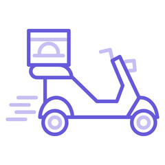 Delivery On Bike Icon