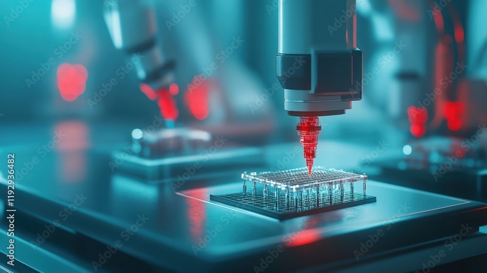 Poster Advanced Technology in Action: Precision Engineering with Automated Machines in a High-Tech Laboratory Setting for Microchip Fabrication and Research