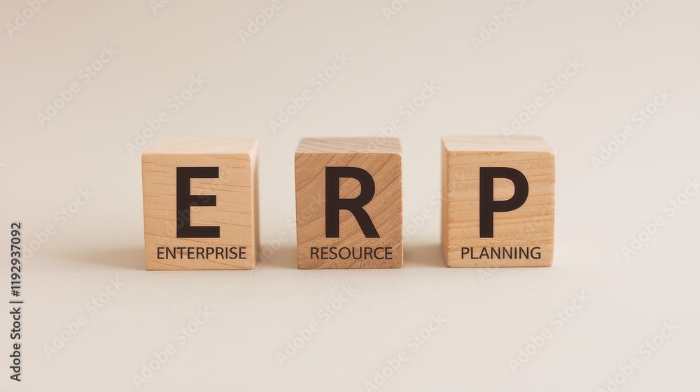 Poster erp enterprise resource planning a comprehensive software solution for integrated management of core