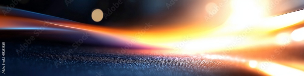 Poster abstract light patterns creating vibrant waves of color in a dynamic composition