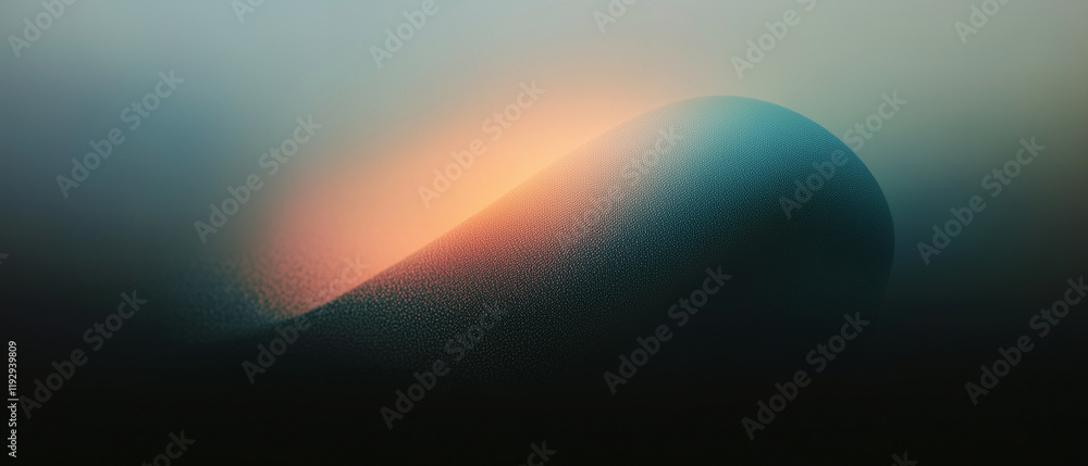 Poster abstract wave design with smooth curves and vibrant colors in a modern artistic style