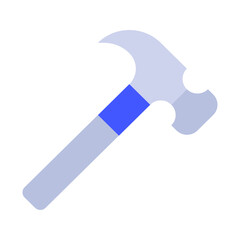 Stylized Hammer Icon for Construction Projects