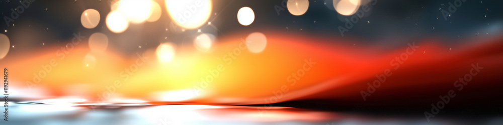 Poster abstract background with bokeh lights and vibrant colors for creative design