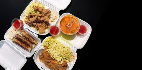 Vietnamese delicious packaged takeaway food
